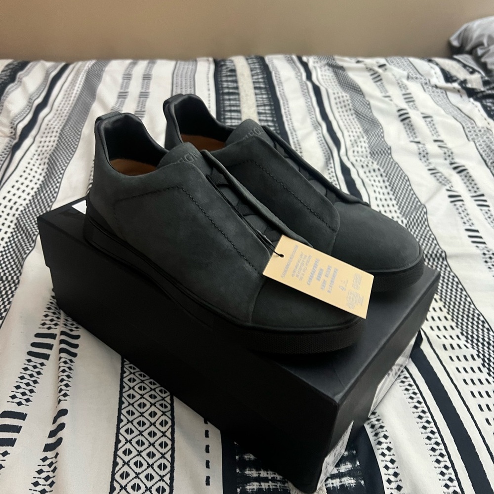 Zegna grey Dust Bags with Box